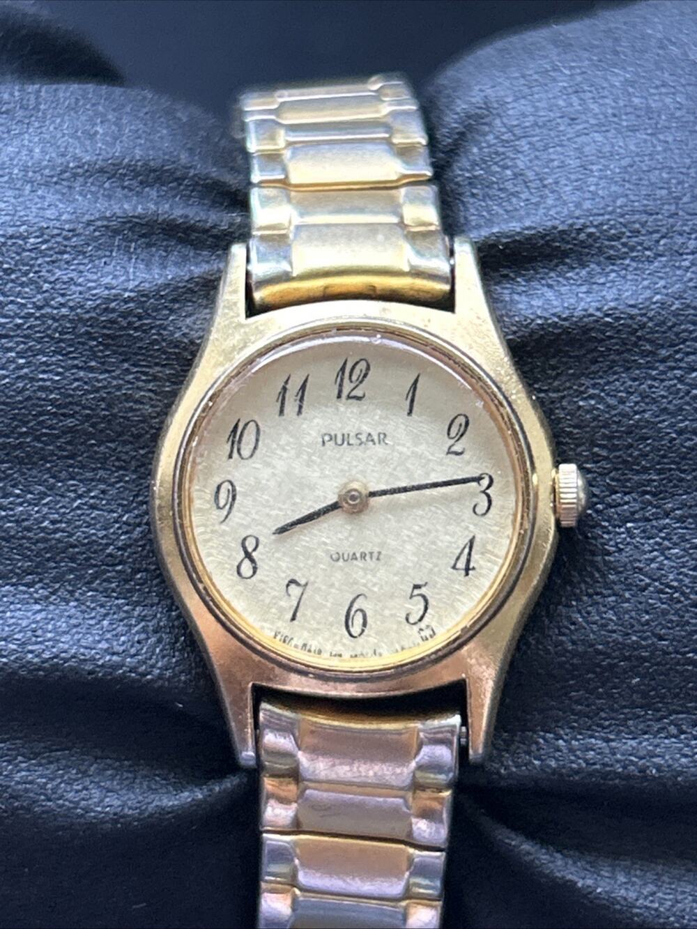 Pulsar Gold Tone Women’s Stretch Band Quartz Watch